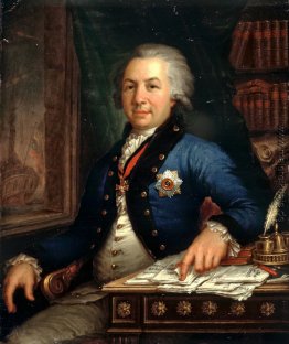 Portrait des russischen Dichters Gavril Derzhavin