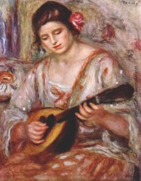 Mädchen mit einer Mandoline