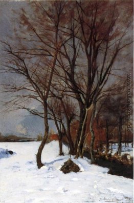 Winterlandschaft mit Bach