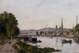 Rouen, Blick über den Fluss Seine