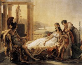 Aeneas sagt Dido das Unglück des trojanischen Stadt