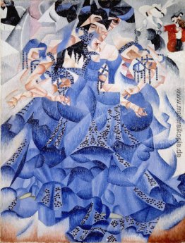 Ballerina im Blau