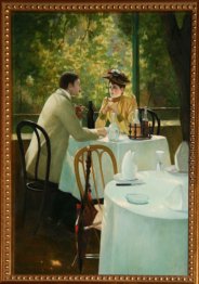 In einem Cafe sitzen In einem Cafe sitzen