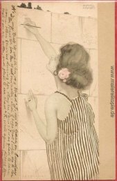 Mädchen zwischen braun-grünen Grenzen Mädchen zwischen braun-grünen Grenzen