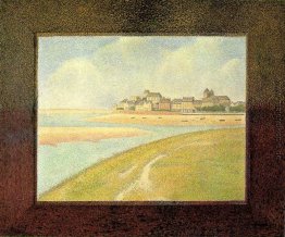 Ansicht von Le Crotoy, von Upstream