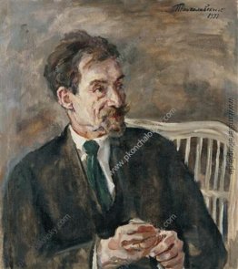 Portrait der Kunstkritiker V. A. Nikolski