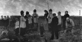 Beerdigung in der Wallonischen Land
