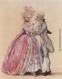 Wie Dressed in den alten Tagen (Lady und Cavalier)
