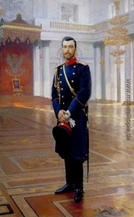 Porträt von Nikolaus II des letzten russischen Kaisers
