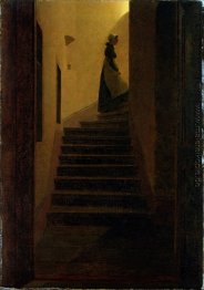 Frau auf der Treppe Frau auf der Treppe