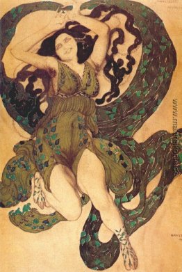 Nymph Kostüme für das Ballett in einem Akt Narcisse Diaghilev (U