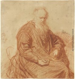 Sitzender alter Mann Sitzender alter Mann