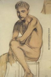 Sitzender Junge Sitzender Junge