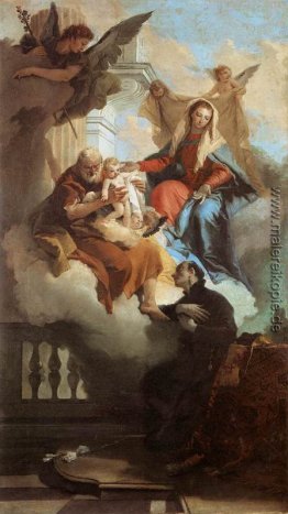 Die Heilige Familie Erscheinen in einer Vision zur St Gaetano