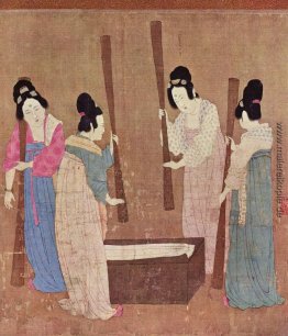 Frauen, die Seide (nach Zhang Xuan)