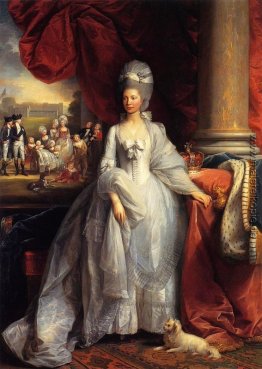 Porträt der Königin Charlotte von Großbritannien, mit Windsor un