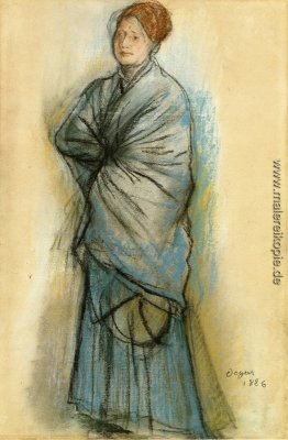 Frau in Blau (Porträt von Mlle. Helene Rouart)