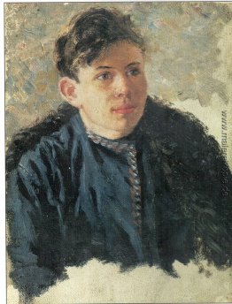 Porträt der jungen Leonid Chernyshev
