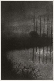 Dämmerung in der Nähe von Croissy