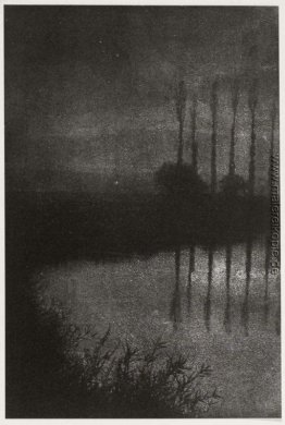 Dämmerung in der Nähe von Croissy