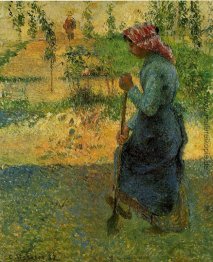 Studie eines Bauern in Open Air (auch als Bauer-Graben bekannt)