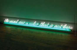 Der Geist sieht eine Farbe, die nicht hier
