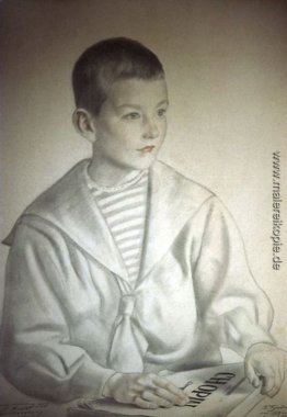 Porträt von Dmitri Dmitrijewitsch Schostakowitsch als Kind