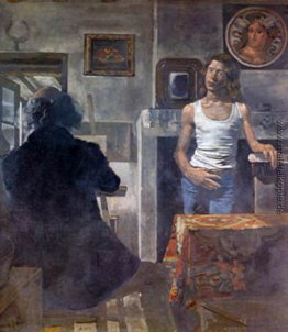 Selbstporträt des Malers mit seinem Modell