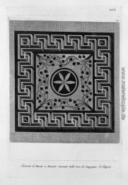 Im Haus von Pompeji, im Obergeschoss Teil der kurzen Wand in dem Im Haus von Pompeji, im Obergeschoss Teil der kurzen Wand in dem