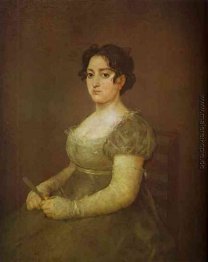 Frau mit einem Fan Frau mit einem Fan