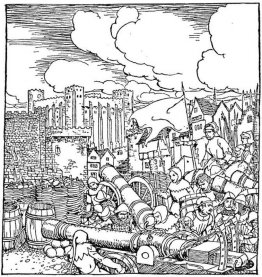 Truppen des Königs belagern Lancelot Burg
