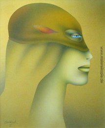 Frau mit Maske Frau mit Maske