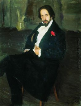 Porträt des Malers Iwan Bilibin