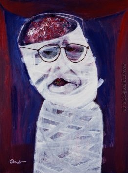Auto retrato en blanco (Selbstportrait im weißen)