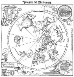 Der südlichen Hemisphäre des Himmelsglobus