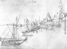 Der Hafen von Antwerpen während Scheldetor