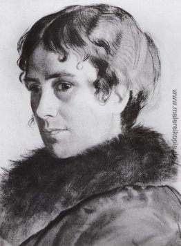 Portrait Y.E. Kustodieva