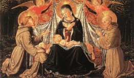Madonna mit Kind und Heiligen Franziskus und der Spender Fra Jac