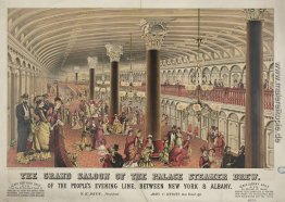 Grand Salon des Hudson River Dampfer Drew