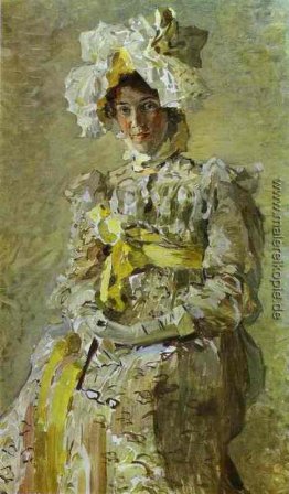 Portrait of Nadezhda Zabela-Wrubel, der Frau des Künstlers, in e