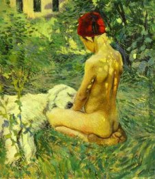 Junge mit einem Hund Junge mit einem Hund