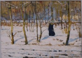 Winter in den Wald (Skizze)