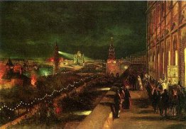Beleuchtung von Moskau anlässlich der Krönung im Jahre 1883