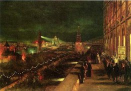 Beleuchtung von Moskau anlässlich der Krönung im Jahre 1883