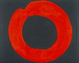 Red Circle on Black