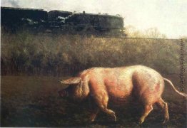 Schwein und Zug