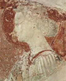 Fresko in der Kreuzgang von San Miniato al Monte Loggia in Flore Fresko in der Kreuzgang von San Miniato al Monte Loggia in Flore