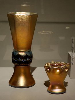 Hexagonal footed Vase