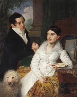 Porträt von A. G. und A. A. Lobanov Rostovsky