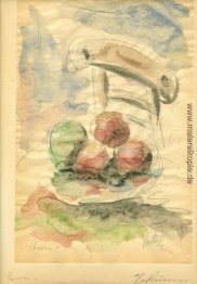 Stillleben mit Obst und Stuhl